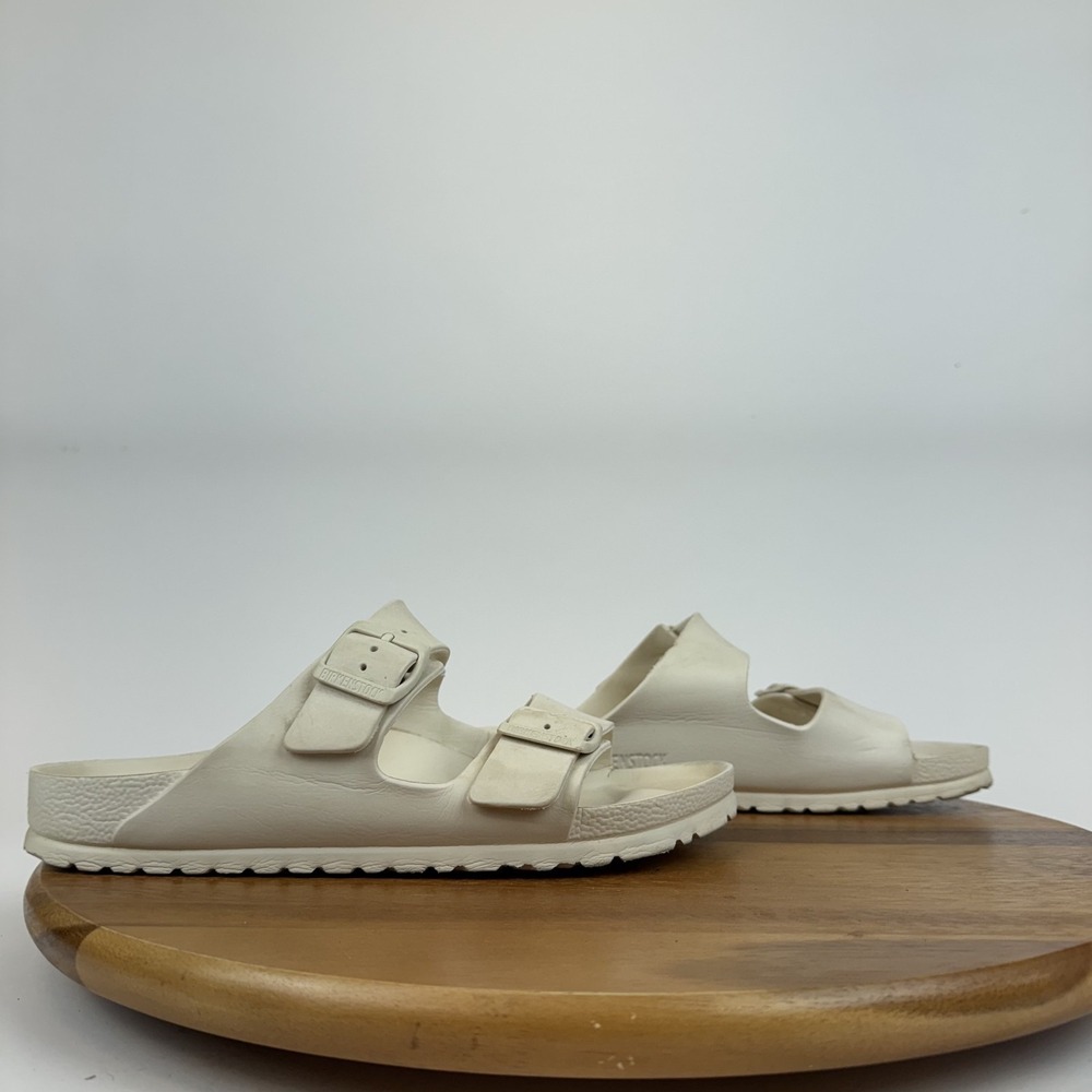 Womens Birkenstock Arizona EVA Ivory Comfort Casual‎ Slides Sandals Size EU 41